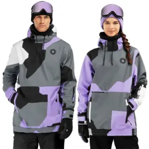 Siroko W1 Tignes Softshelljack Lavanda,negro