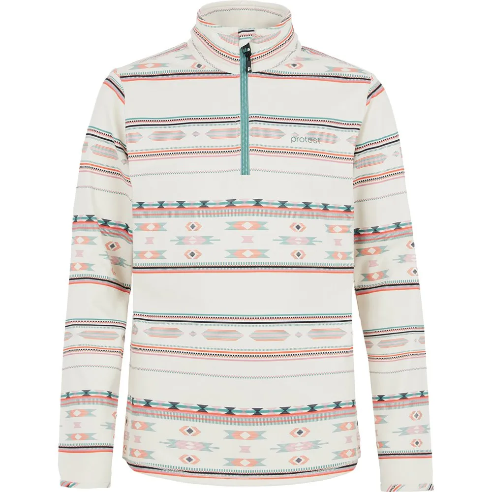 Protest Prtvesh Fleece Met Halve Rits Kitoffwhite