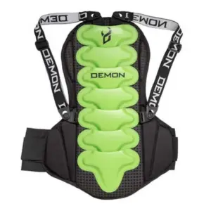 Demon Flex-force Pro Spine Guard Rugbeschermer Zwart