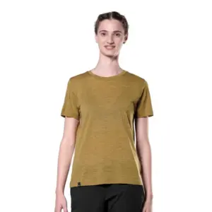 Salewa Eagle Dotted Mountain Alpine Merino T-shirt Met Korte Mouwen Bruin