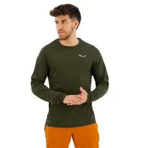 Salewa Pedroc Dry T-shirt Met Lange Mouwen Olijf
