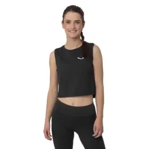 Salewa Pedroc Dry Responsive Mouwloos T-shirt Zwart