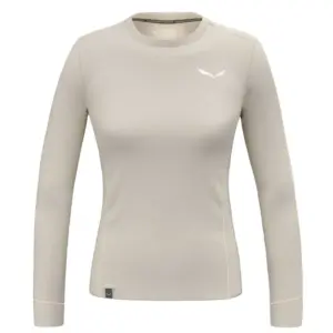 Salewa Puez Dry T-shirt Met Lange Mouwen Oatmeal