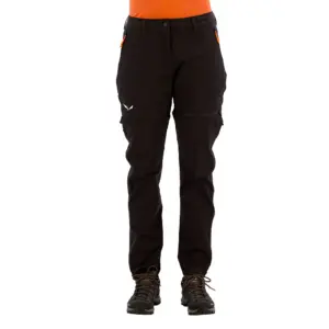 Salewa Puez Talvena Durastretch Converteerbare Broek Zwart