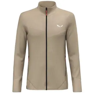 Salewa Puez Waffle Hybrid Polarlite Fleece Met Volledige Rits Quicksand