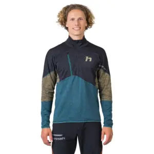 Hannah Niro Fleece Met Halve Rits Antraciet