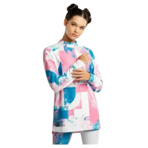Siroko Slush Watercolor Lange Mouwen Basislaag Blauw