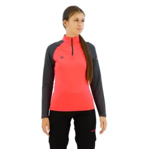 Izas Indus Half Rits Lange Mouw T-shirt Roze
