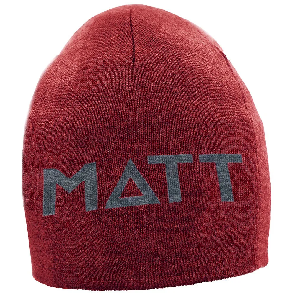 Matt Knit Runwarm Muts Rood