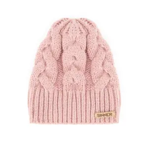 Sinner Cable Muts Roze