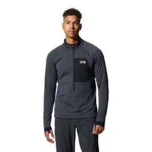 Mountain Hardwear Polartec® Power Grid Fleece Met Halve Rits Blauw