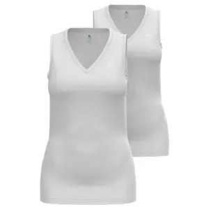 Odlo Active F-dry Light Eco Sports Mouwloos Basislaag 2 Eenheden Wit