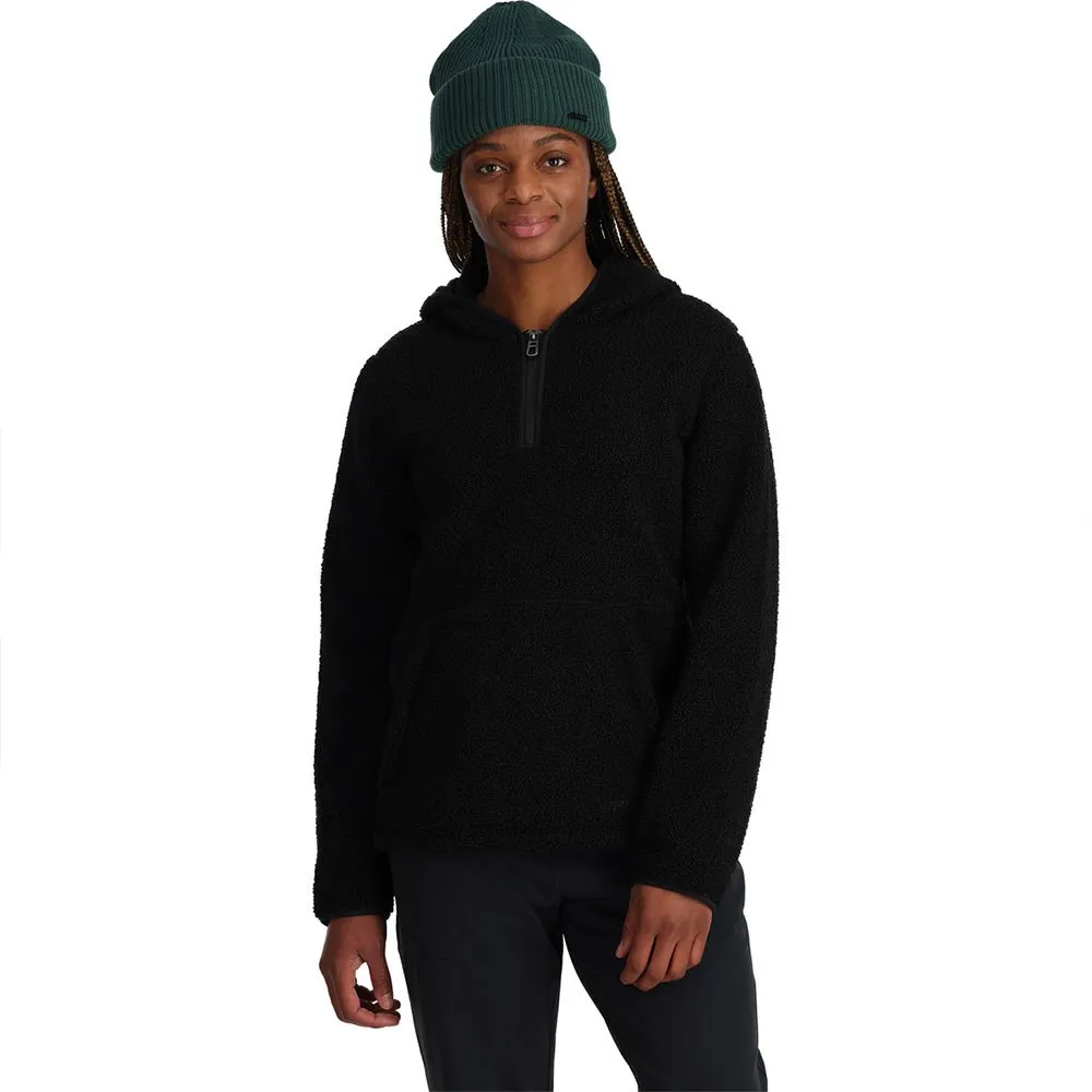 Spyder Cloud Fleece Met Kap Zwart