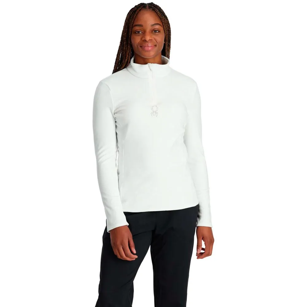 Spyder Shimmer Bug Fleece Met Halve Rits Wit