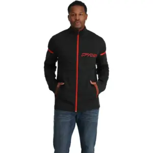 Spyder Speed Fleece Met Volledige Rits Zwart