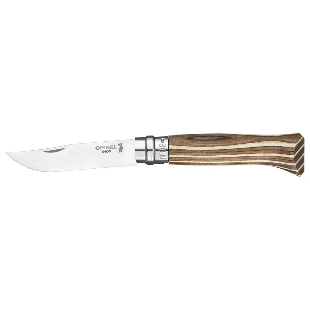 Opinel Nº08 Pocket +sheath Zakmes Bruin