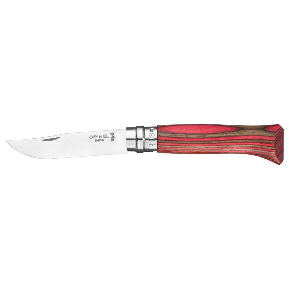 Opinel Nº08 Pocket +sheath Zakmes Rood