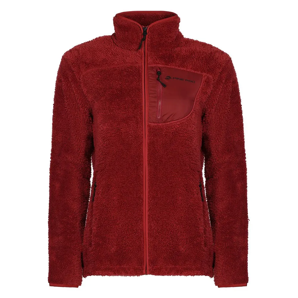 Alpine Pro Ferada Fleece Met Volledige Rits Rood