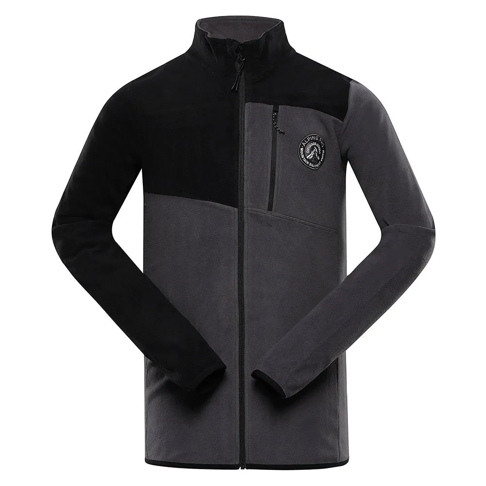 Alpine Pro Gres Fleece Met Volledige Rits Zwart