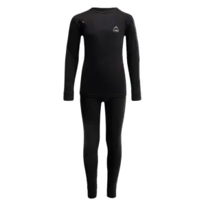 Elbrus Melor Merino Lange Mouwen Basislaagset Zwart