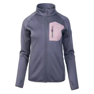 Elbrus Nomi Sweatshirt Met Rits Graystone / Elderberry