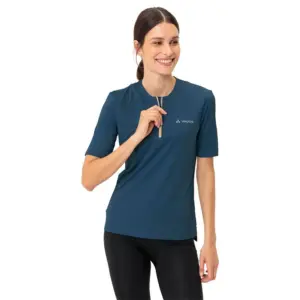 Vaude Bike Tremalzo Q-zip T-shirt Met Korte Mouwen Dark Sea
