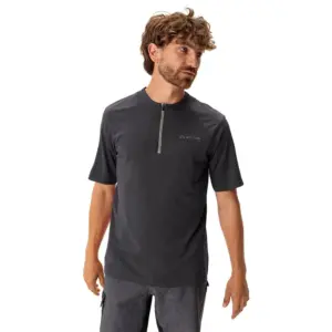 Vaude Bike Tremalzo Q-zip T-shirt Met Korte Mouwen Zwart