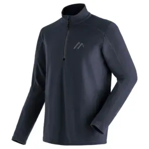 Maier Sports Dennis Fleece Met Halve Rits Blauw