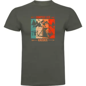 Kruskis Camper Life T-shirt Met Korte Mouwen Groen