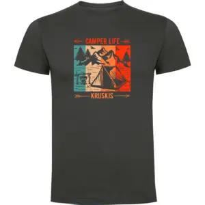 Kruskis Camper Life T-shirt Met Korte Mouwen Grijs