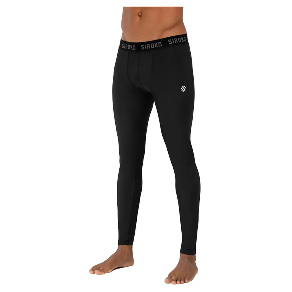 Siroko Wolf Thermal Leggings Zwart