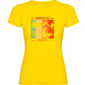 Kruskis Camper Life T-shirt Met Korte Mouwen Geel
