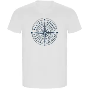 Kruskis Compass Rose Eco T-shirt Met Korte Mouwen Wit