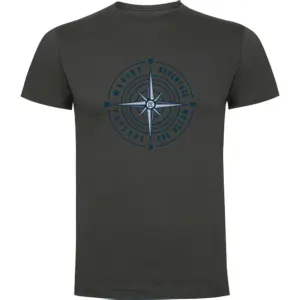 Kruskis Compass Rose T-shirt Met Korte Mouwen Grijs