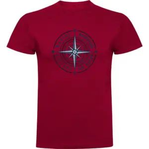 Kruskis Compass Rose T-shirt Met Korte Mouwen Rood