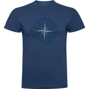 Kruskis Compass Rose T-shirt Met Korte Mouwen Blauw