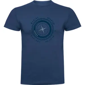 Kruskis Compass T-shirt Met Korte Mouwen Blauw
