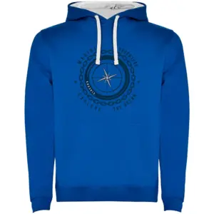 Kruskis Compass Two-colour Hoodie Blauw