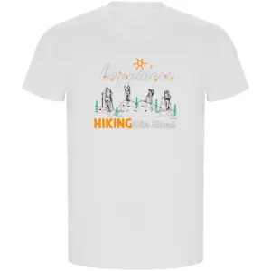 Kruskis Hiking Nature Eco T-shirt Met Korte Mouwen Wit