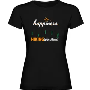 Kruskis Hiking Nature T-shirt Met Korte Mouwen Zwart