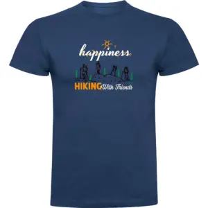 Kruskis Hiking Nature T-shirt Met Korte Mouwen Blauw