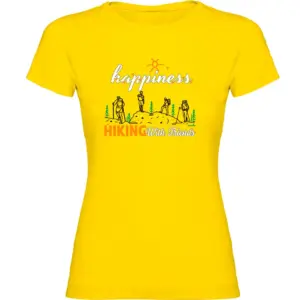 Kruskis Hiking Nature T-shirt Met Korte Mouwen Geel