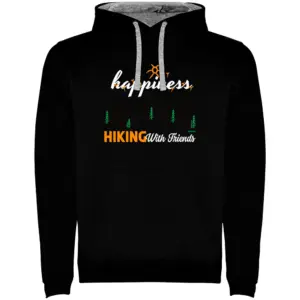 Kruskis Hiking Nature Two-colour Hoodie Zwart
