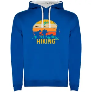 Kruskis Hiking Two-colour Hoodie Blauw