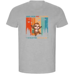 Kruskis Keep Calm Sloth Eco T-shirt Met Korte Mouwen Grijs