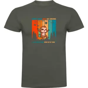 Kruskis Keep Calm Sloth T-shirt Met Korte Mouwen Groen