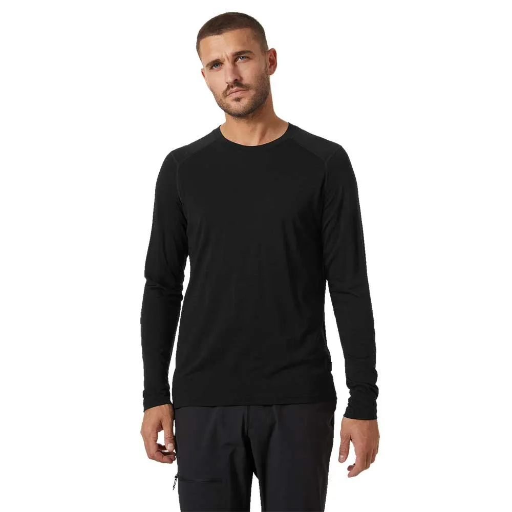 Helly Hansen Durawool Crew Lange Mouwen Basislaag Zwart