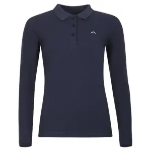 Nax Berga Lange Mouw Poloshirt Blauw