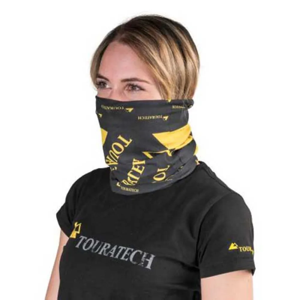 Touratech Logo Nekwarmer Zwart
