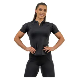 Nebbia Zipper Intense Ultimate Compression Korte Mouwen Basislaag Zwart
